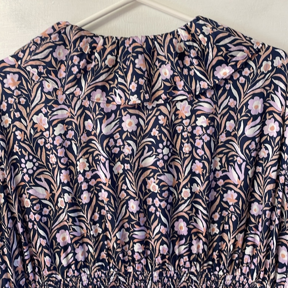 J. Crew V-neck mini dress in floral fields women’s size 3X - Picture 10 of 16